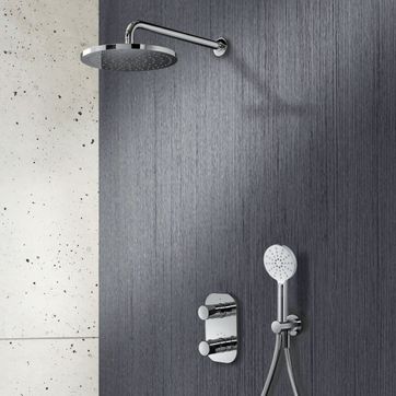 Pack encastré douche chromé de la collection Delta par Cristina