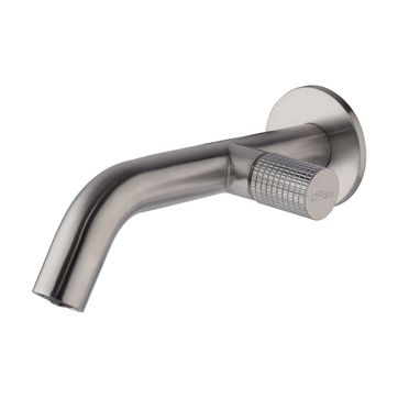 Robinetterie lavabo Paini oen piece mural inox brosse 