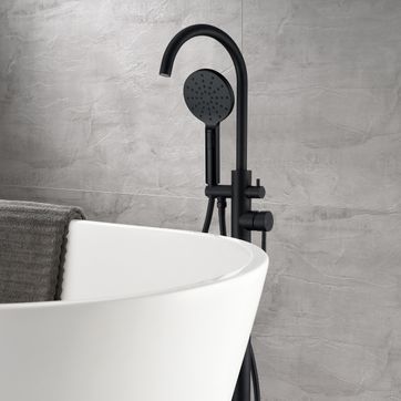 robinetterie bain douche aubade creation inox line sur pied 