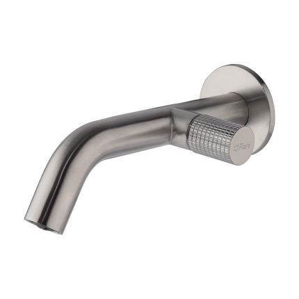Robinetterie lavabo Paini oen piece mural inox brosse 