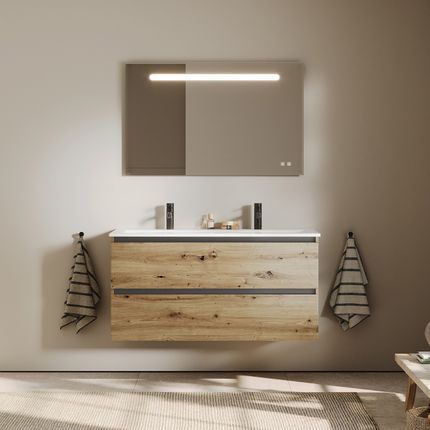 meuble de salle de bain mix and match double vasque