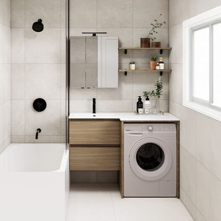 Meuble Cedam Laundry noyer americain
