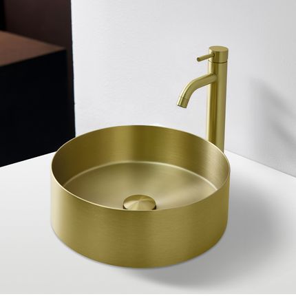 Vasque Aubade Creation Inox Line or brosse