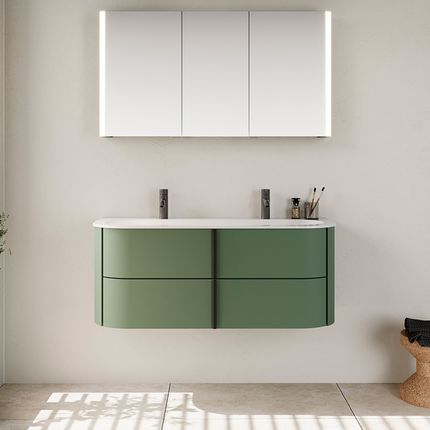 meuble salle de bain lavo 2 gris sauge