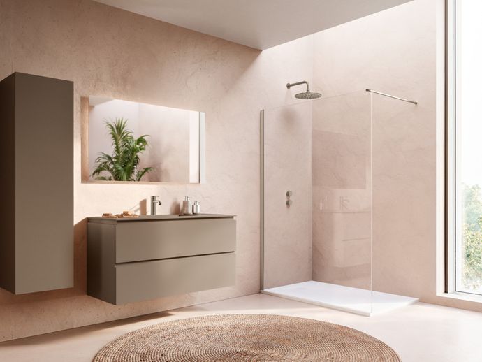 Paroi de douche Ronal Walk-In Easy 2.0 - Transparent