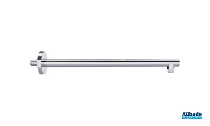 Douche de tête Round Soft Edge chromée et blanc de la collection Clivia par Vigour
