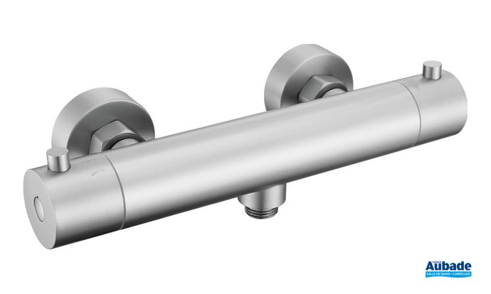 Robinetterie douche Aubade Creation Inox Line mitigeur thermostatique inox brosse