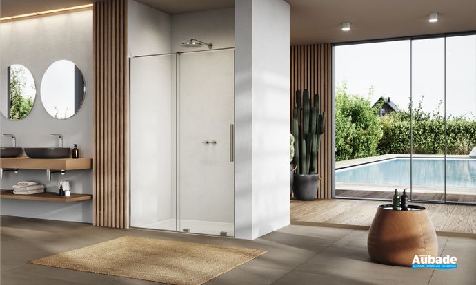 parois de douche plume porte coulissante