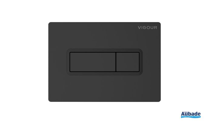 Plaque de commande SQUARE grise mate de la collection Derby Style par Vigour