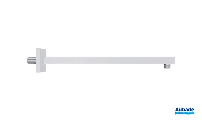 Douche de tête Round Soft Edge chromée et blanc de la collection Clivia par Vigour