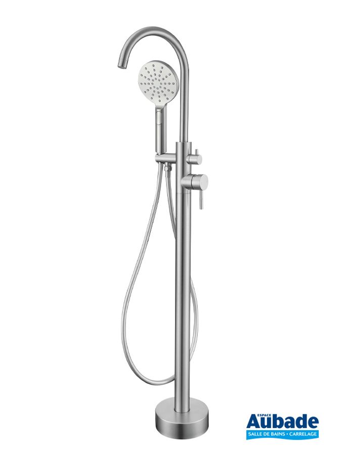 robinetterie bain douche aubade creation inox line sur pied 