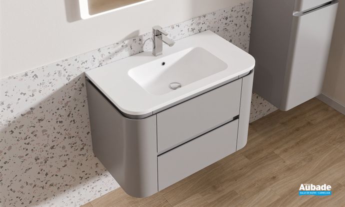 Meuble Lido Miro 80cm gris platinium