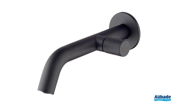 Robinetterie lavabo Paini oen piece mural noir mat