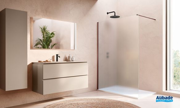 Walk-In-Lina - paroi de douche ronal cadura mtal bordeaux