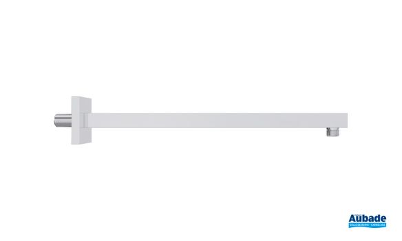 Douche de tête Round Soft Edge chromée et blanc de la collection Clivia par Vigour