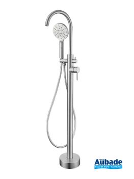 robinetterie bain douche aubade creation inox line sur pied 