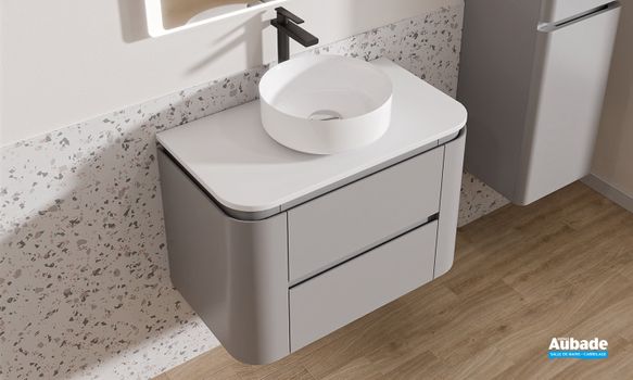 Meuble Lido Miro 80cm gris platinium